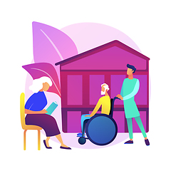 Image showing Nursing home abstract concept vector illustration.