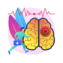 Image showing Stroke abstract concept vector illustration.