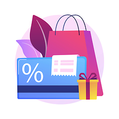 Image showing Discount and loyalty card abstract concept vector illustration.