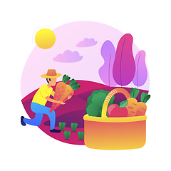 Image showing Harvesting abstract concept vector illustration.