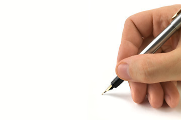 Image showing Pen on the paper