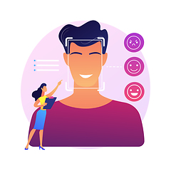 Image showing Emotion detection abstract concept vector illustration.