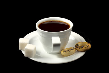 Image showing Cup of black coffee