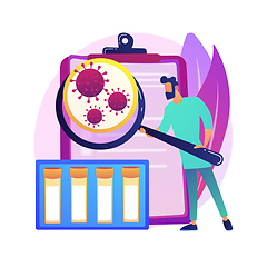 Image showing Coronavirus test kit abstract concept vector illustration.