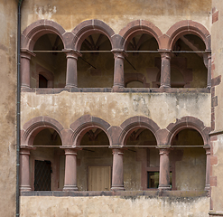 Image showing historic arcades