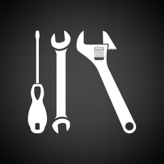 Image showing Wrench and screwdriver icon