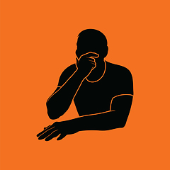 Image showing Thinking man icon