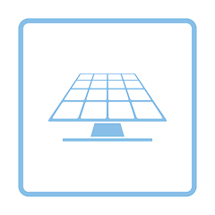 Image showing Solar energy panel icon