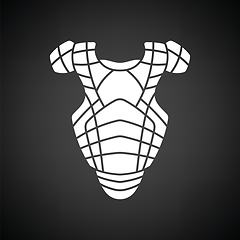 Image showing Baseball chest protector icon
