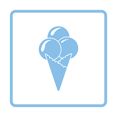 Image showing Ice-cream cone icon