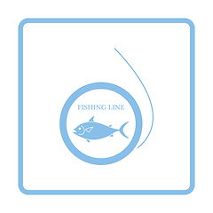 Image showing Icon of fishing line