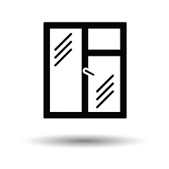 Image showing Icon of closed window frame