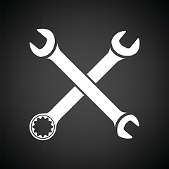 Image showing Crossed wrench  icon