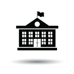 Image showing School building icon