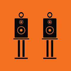 Image showing Audio system speakers icon