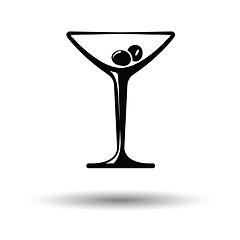 Image showing Cocktail glass icon
