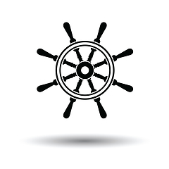 Image showing Icon of  steering wheel 