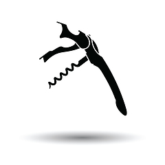 Image showing Waiter corkscrew icon