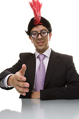 Image showing funny businessman