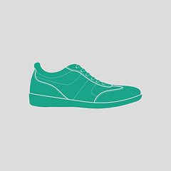 Image showing Man casual shoe icon