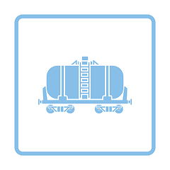 Image showing Oil railway tank icon