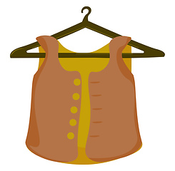 Image showing Clothes hanger vector or color illustration