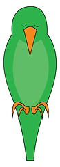 Image showing Green bird vector illustration