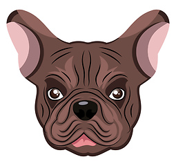 Image showing Bulldog illustration vector on white background