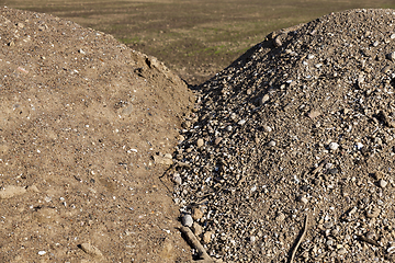 Image showing sand gravel pile