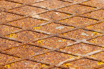 Image showing Rusty metal, close-up