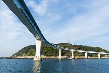 Image showing Seaside bridge