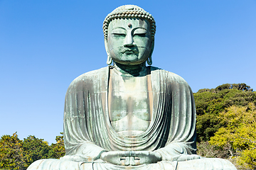 Image showing Big Buddha, Daibutsu in Kamakura, Japan