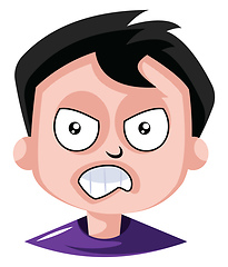 Image showing Man is very frustrated with this situation illustration vector o