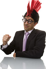 Image showing Funny confident businessman