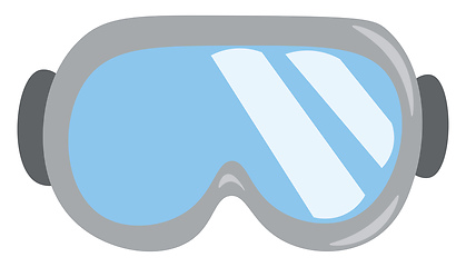 Image showing An image of a ski goggles vector or color illustration