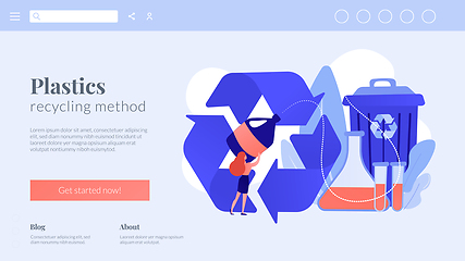 Image showing Chemical recycling concept landing page.