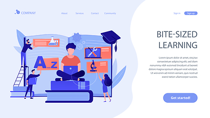 Image showing Personalized learning concept landing page