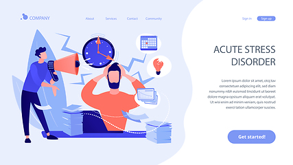 Image showing Stress concept landing page