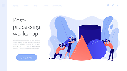 Image showing Photography workshop concept landing page.