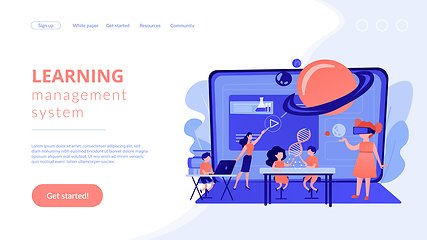 Image showing Smart spaces concept landing page