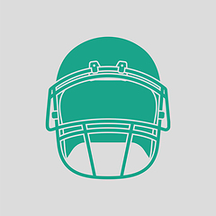Image showing American football helmet icon