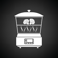 Image showing Kitchen steam cooker icon