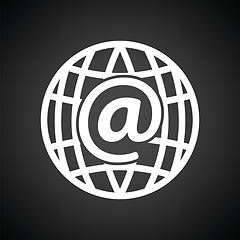 Image showing Global e-mail icon