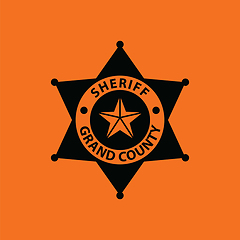 Image showing Sheriff badge icon