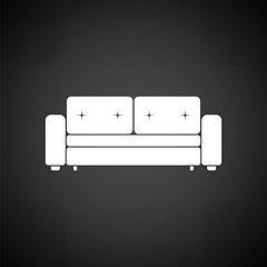 Image showing Cinema sofa icon