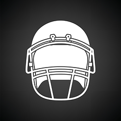 Image showing American football helmet icon