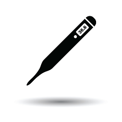 Image showing Medical thermometer icon