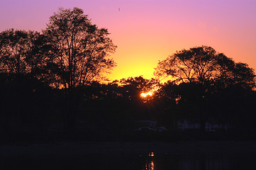 Image showing sunset one hawk 1062