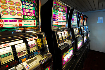 Image showing The fruit machines on the ferryboat