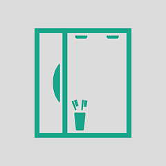 Image showing Bathroom mirror icon